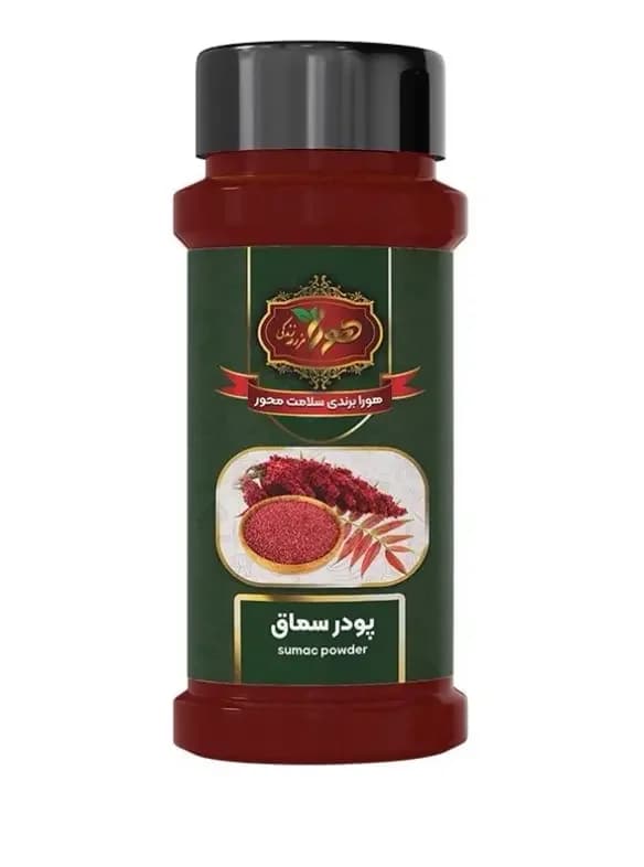 پودر سماق رنگ قرمز درجه 1 هورا 80 گرمی